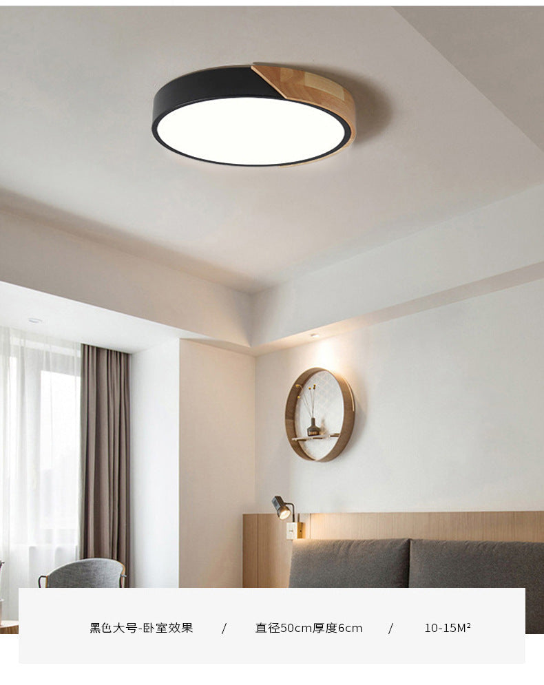 Modern Round Ceiling Lamp Acrylic for Bedroom White Grey Green Pink Yellow Blue Black LED Flush Mount Lighting 30cm 40cm 50cm 60cm - Lamylie