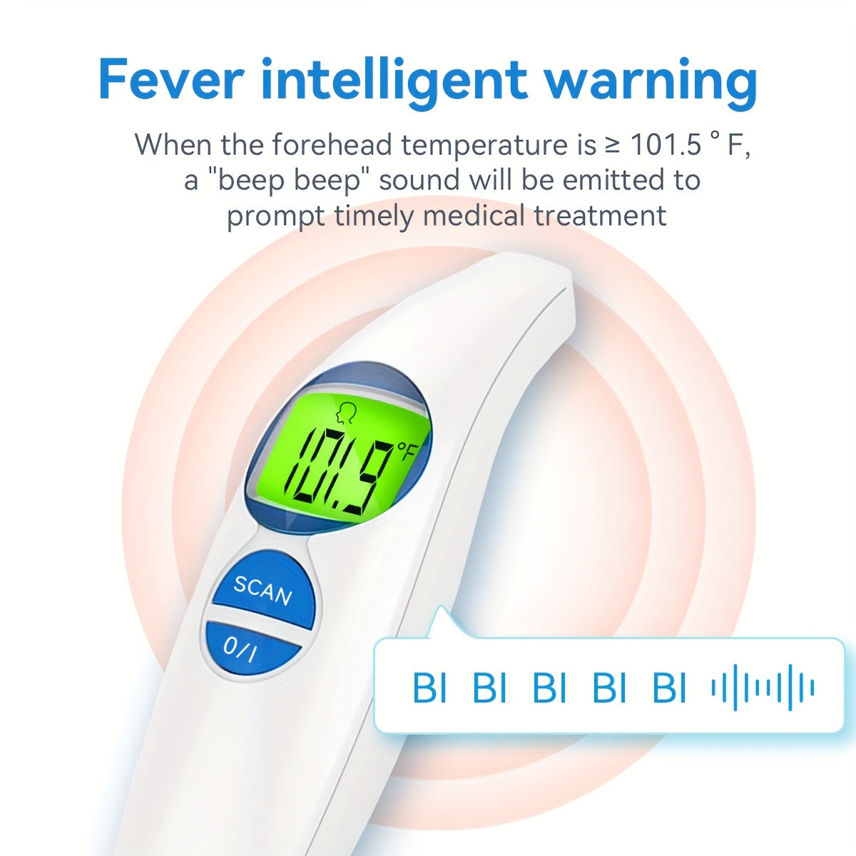 Thermomètre infrarouge frontal sans contact - Lamylie