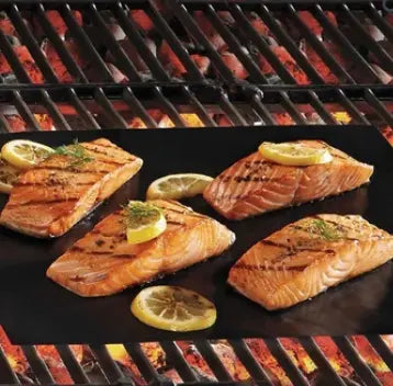 Non-Stick BBQ Mat | Easy Clean Grilling | Ideal for Meat, Fish, and Veggies | GrillClean - Lamylie