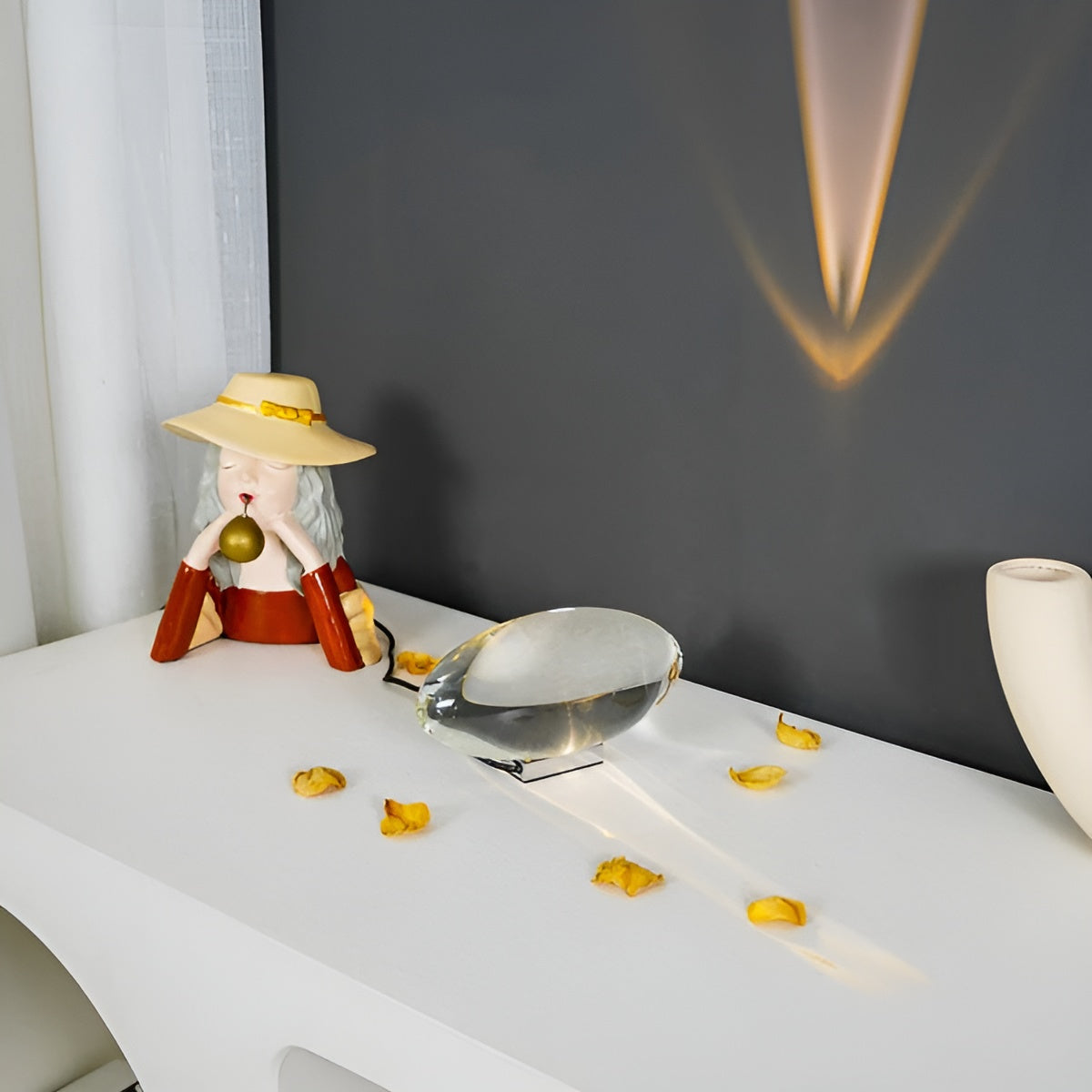 Oval Shaped Table Lamp with Cozy Ambient Lighting - Lamylie