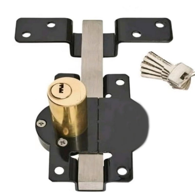 Cerradura para puerta con llave | Antióxido | Pestillo de resorte | GateSecure - Lamylie