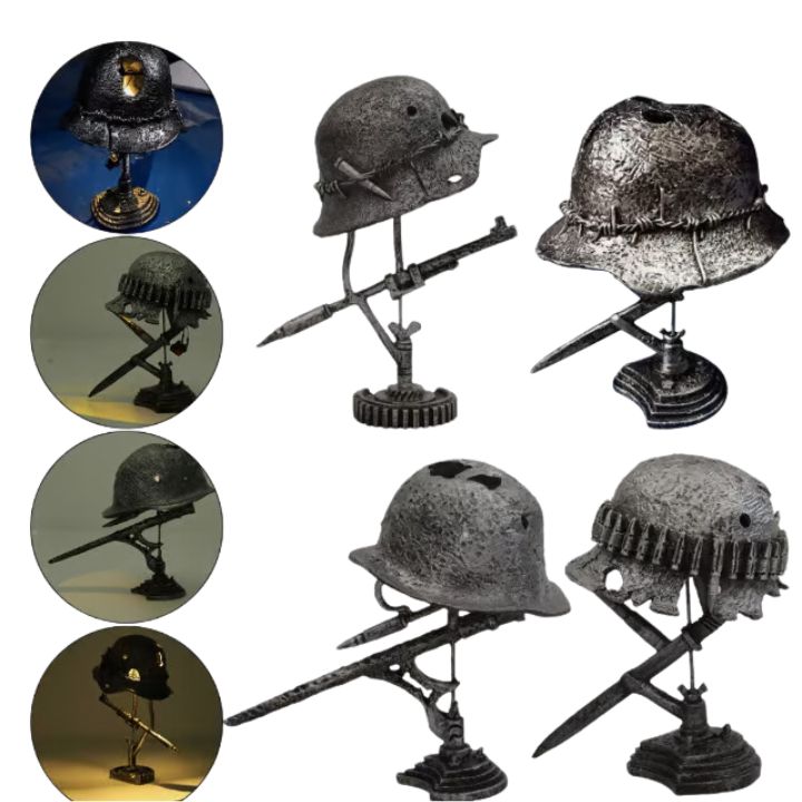 Vintage Helmet Lamp - Illuminate Your Home with Historical Charm - Lamylie