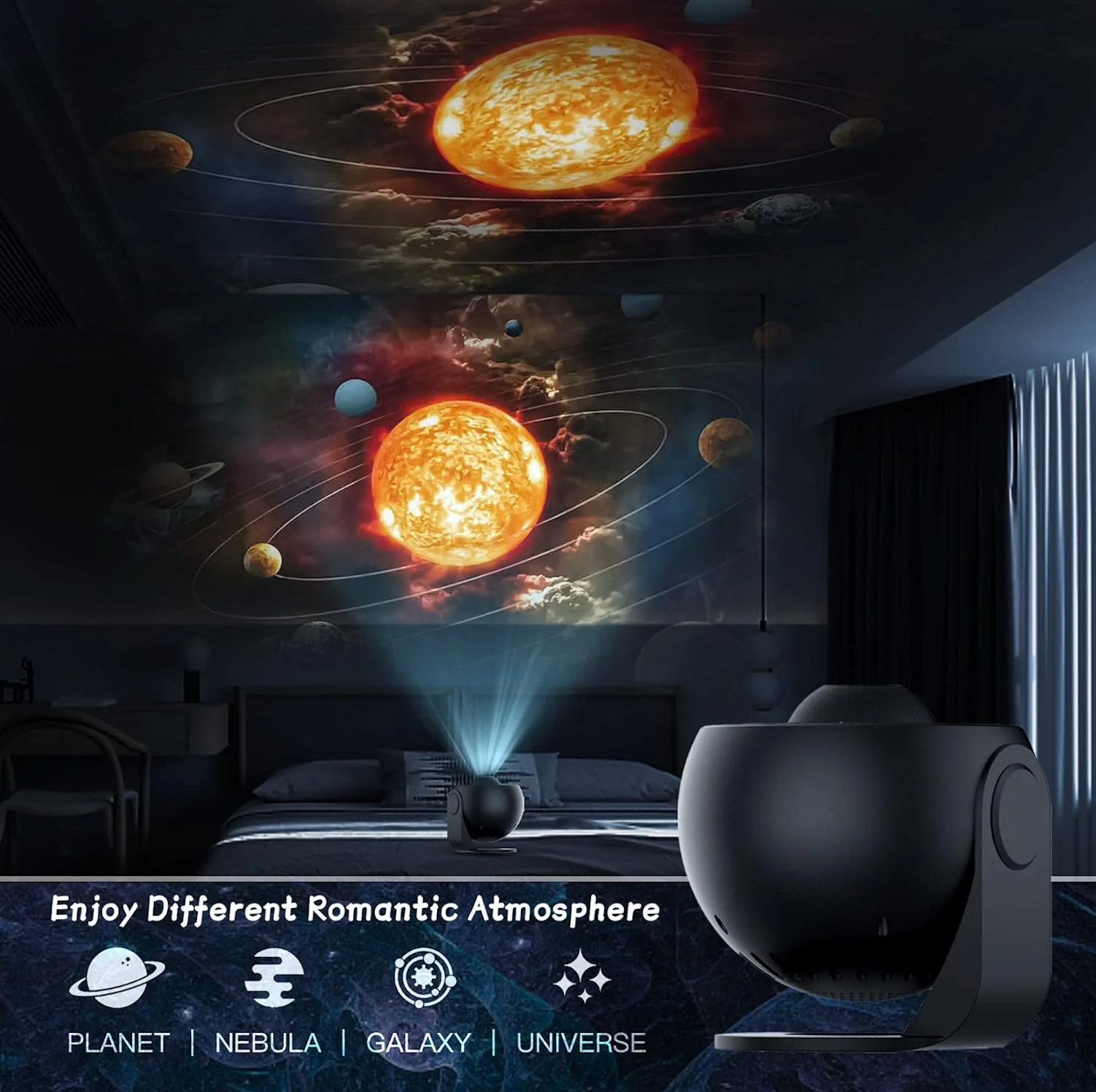 NebuLux Star Projector — Transform Any Room into a Hypnotic Galaxy of Calm and Wonder - Lamylie