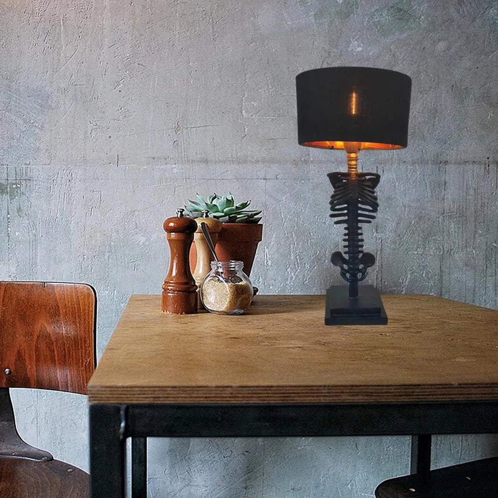 Lampada da tavolo gotica a forma di teschio - Lamylie