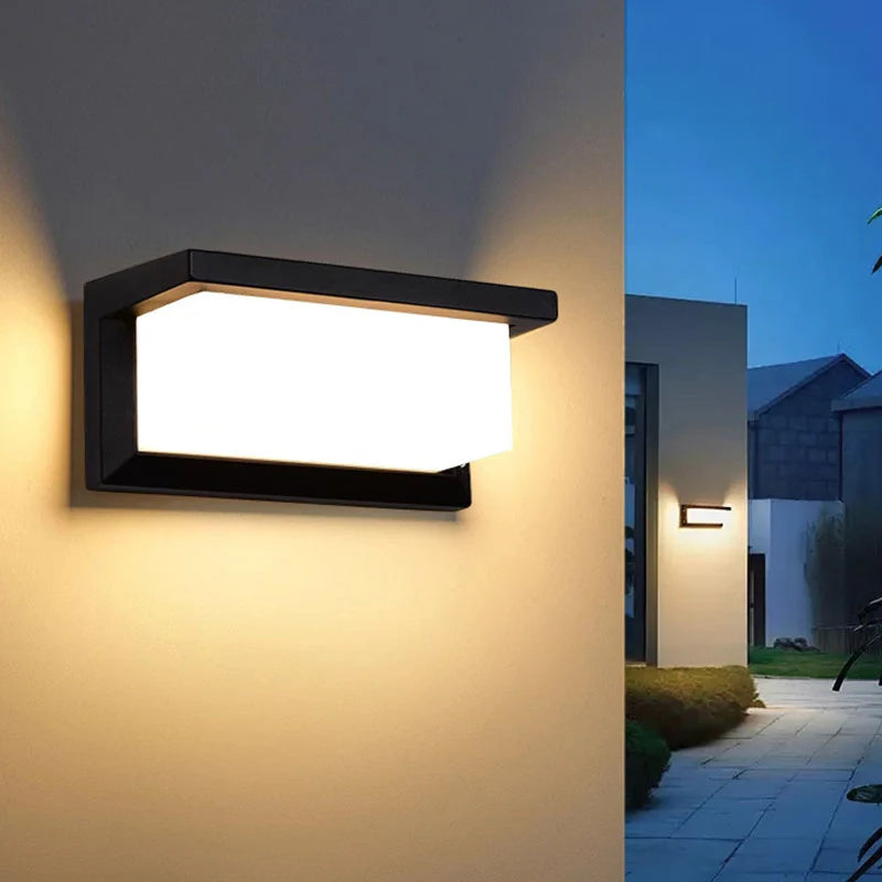 Outdoor LED Wall Lantern with Motion Detector – 20W Weather-Resistant - Lamylie