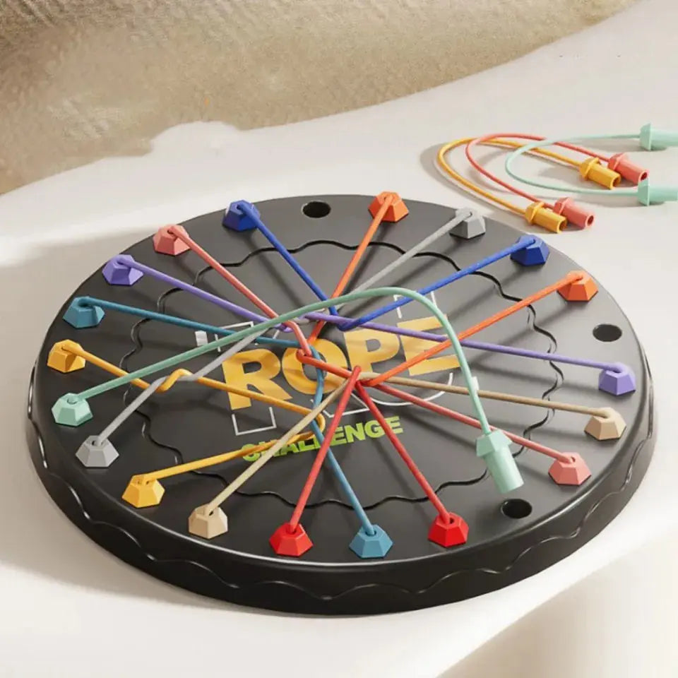 Gioco del cordino con enigma logico – Stimola concentrazione e destrezza per tutte le età - Lamylie