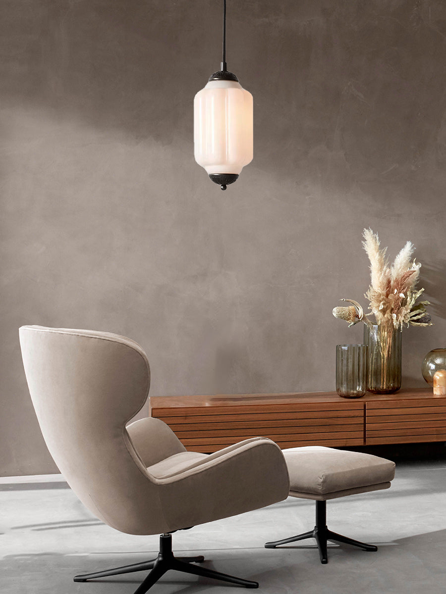 Vintage Glass Pendant Lamp with Nostalgic Look | Refined Lighting for Dining Room and Kitchen - Lamylie