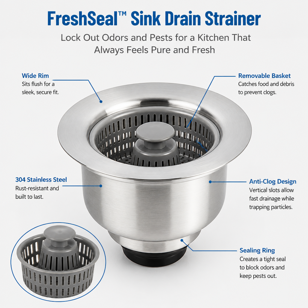 FreshSeal — Zabraňte pronikání pachů a škůdců do kuchyně, která bude vždy působit čistě a svěže - Lamylie