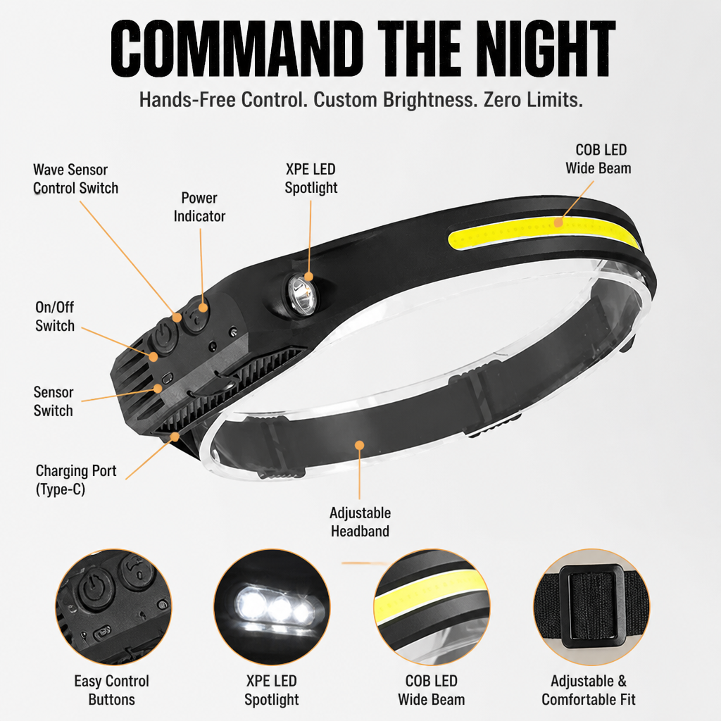 NightSentry – Winken Sie mit der Hand und beleuchten Sie die ganze Nacht freihändig - Lamylie