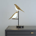 Goldene Vogel-Tischlampe LED Skandinavisches Design Warmweiß Ambientebeleuchtung Wohnzimmer Schlafzimmer Dekorativ - Lamylie