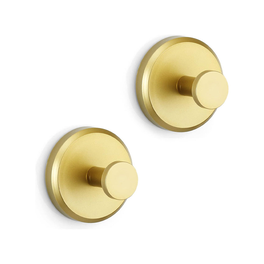 Självhäftande handdukskrok utan borrning | Rostfritt stål | Svart, silver, guld | 5.5×5.5×5.6 cm – Lamylie