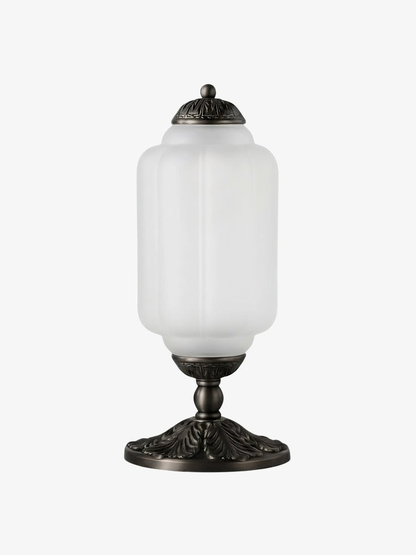 Vintage Glass Table Lamp with Brass or Black Finish - Lamylie