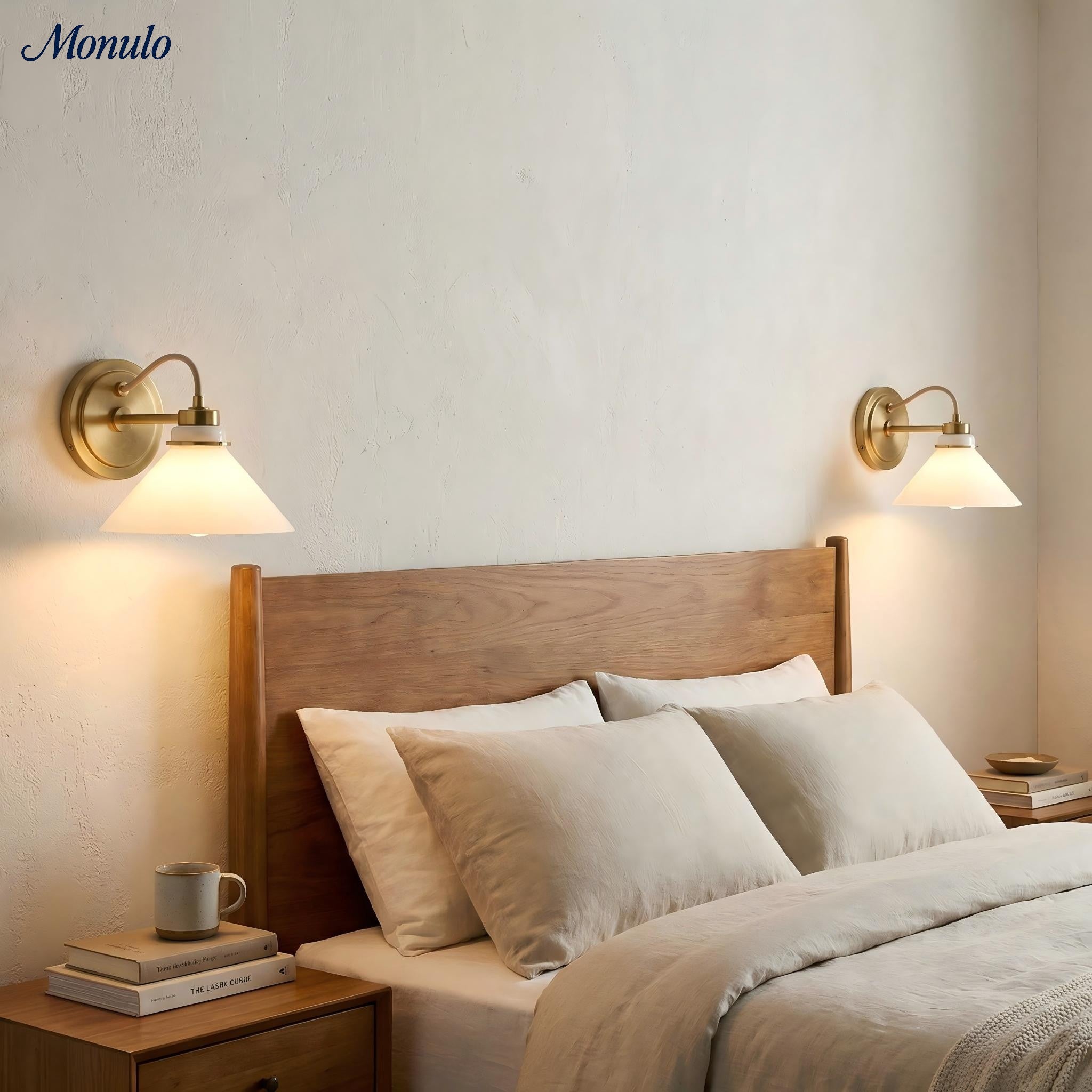 Globus Wandleuchte mit gebogenem Arm | Moderne Industriebeleuchtung für Bad, Schlafzimmer und Flur - Lamylie