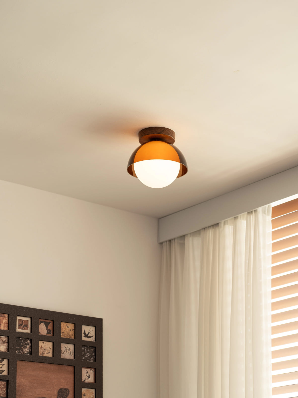 Vintage Ceiling Lamp with Sunset Tones for Hallway and Entrance | Modern Ambient Lighting - Lamylie