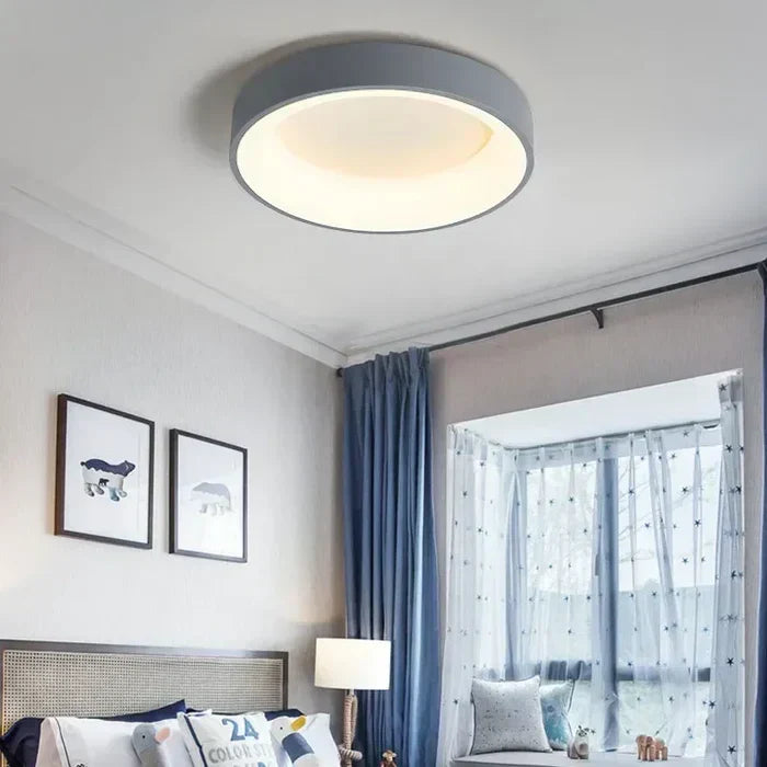 Runde LED-Deckenleuchte – nordischer Stil, warmweiß - Lamylie