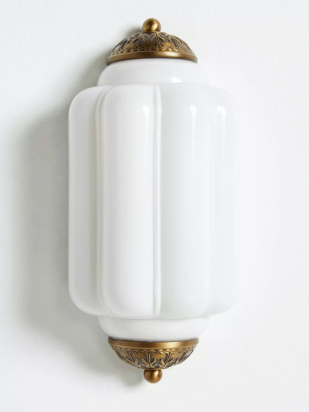 Milk Glass Wall Lamp for Bedroom Hall Scandinavian Style - Lamylie