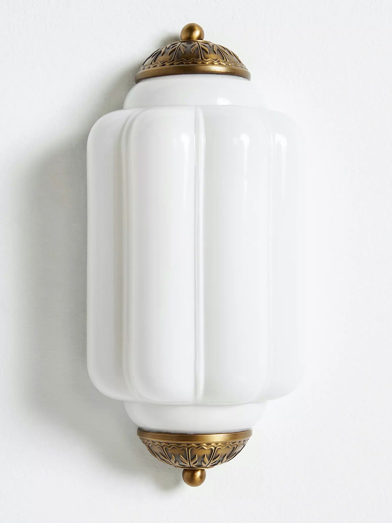 Milk Glass Wall Lamp for Bedroom Hall Scandinavian Style - Lamylie