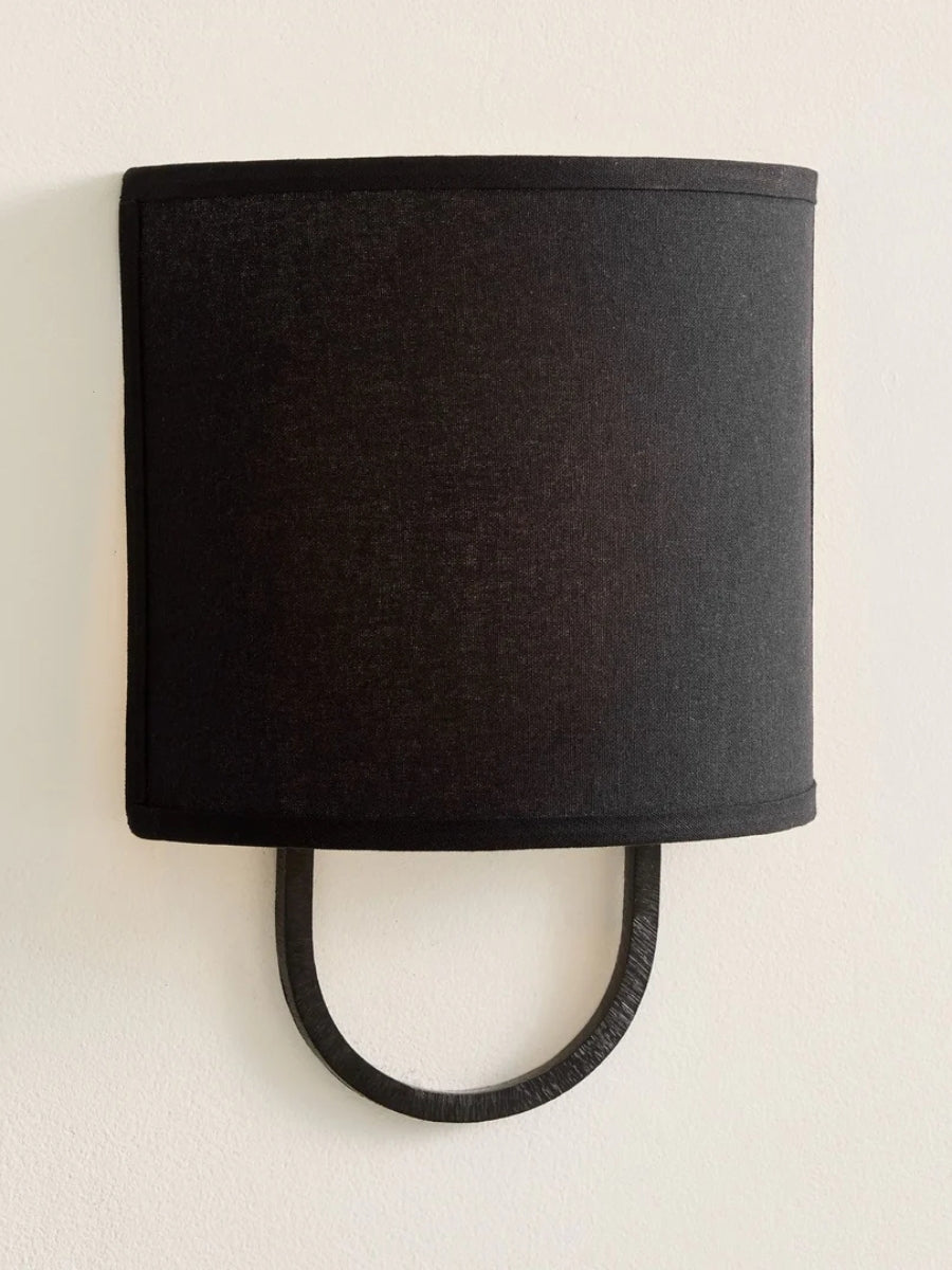 Wall Lamp Fabric Shade | Modern Bedroom Wall Lighting for Cozy Ambiance - Lamylie