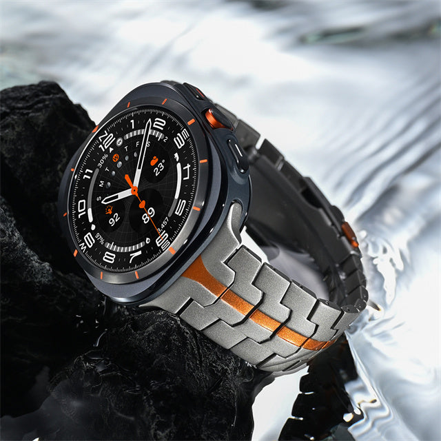 Aurora-Titanarmband – Verstellbare Faltschließe für die Samsung Galaxy Watch Ultra