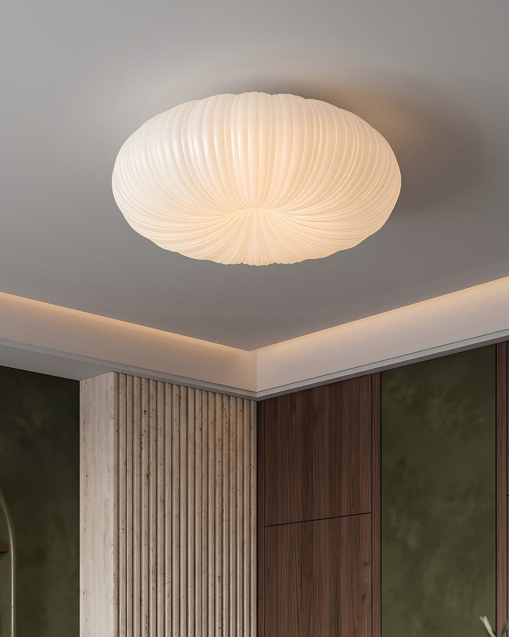 Ceiling Lamp Iris Scandinavian Dimmable Metal & Acrylic with Remote Control for Modern Living Spaces Bedroom Dining Room Ambient Lighting - Lamylie