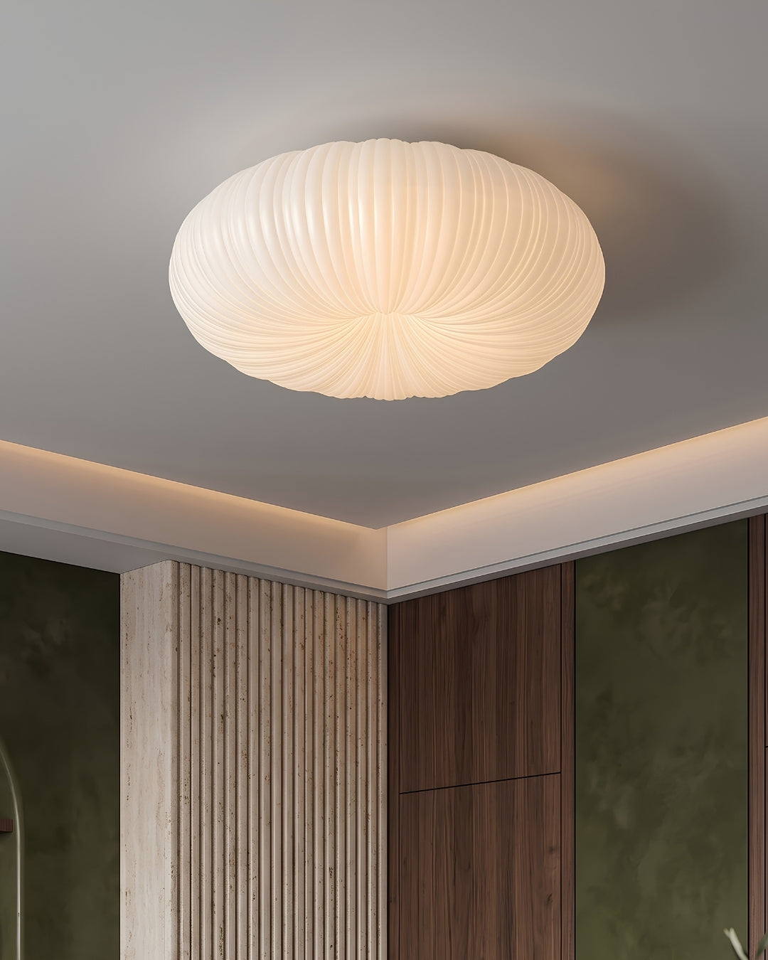 Deckenleuchte Iris Skandinavisch Dimmbar Metall & Acryl mit Fernbedienung für moderne Wohnräume Schlafzimmer Esszimmer Ambientebeleuchtung - Lamylie