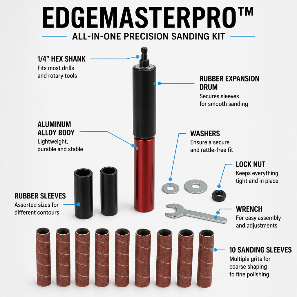 EdgeMasterPro — Slipa snäva kurvor och konturer som din planslip inte når - Lamylie