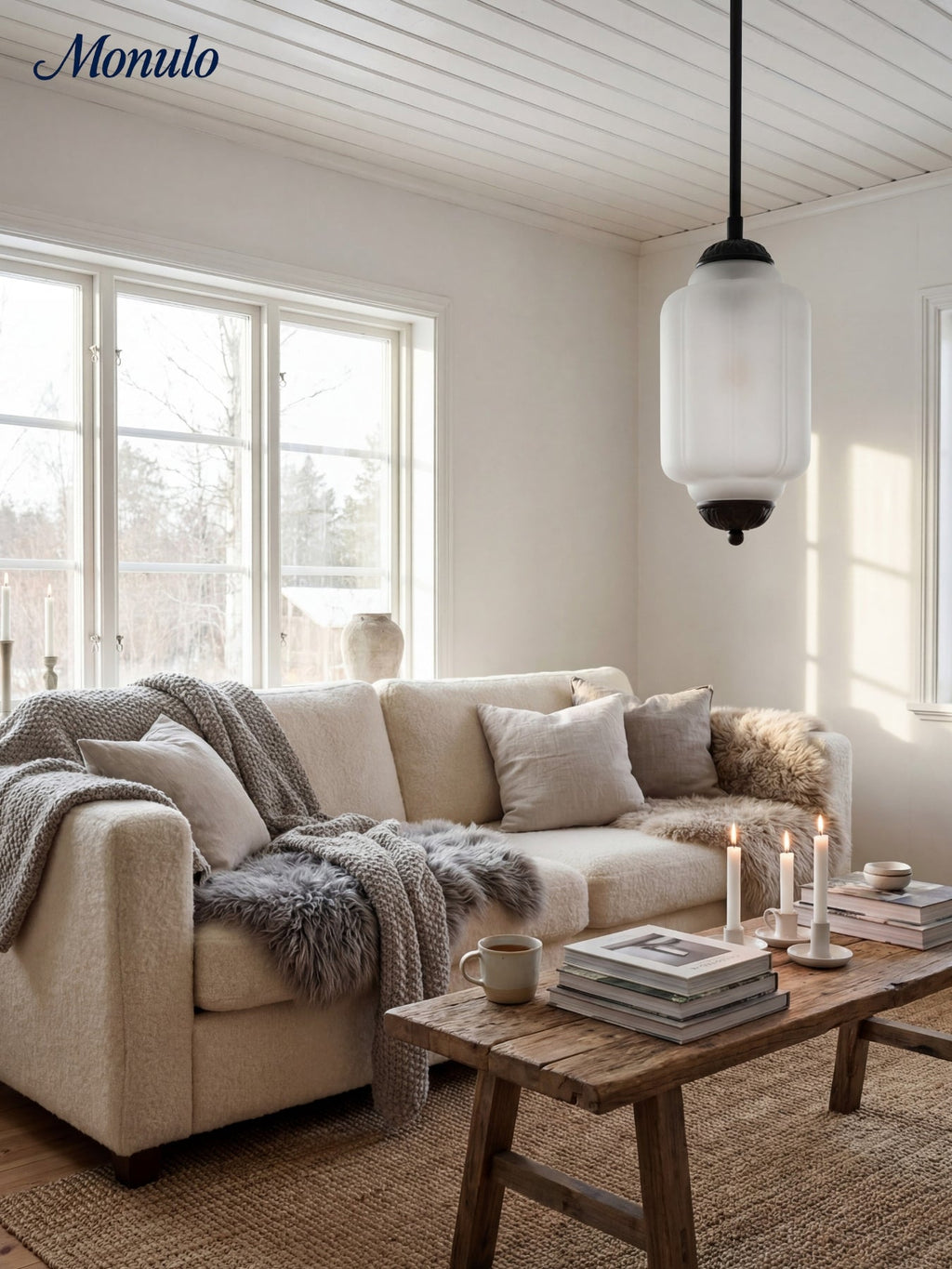 Vintage Glass Pendant Lamp with Nostalgic Look | Refined Lighting for Dining Room and Kitchen - Lamylie