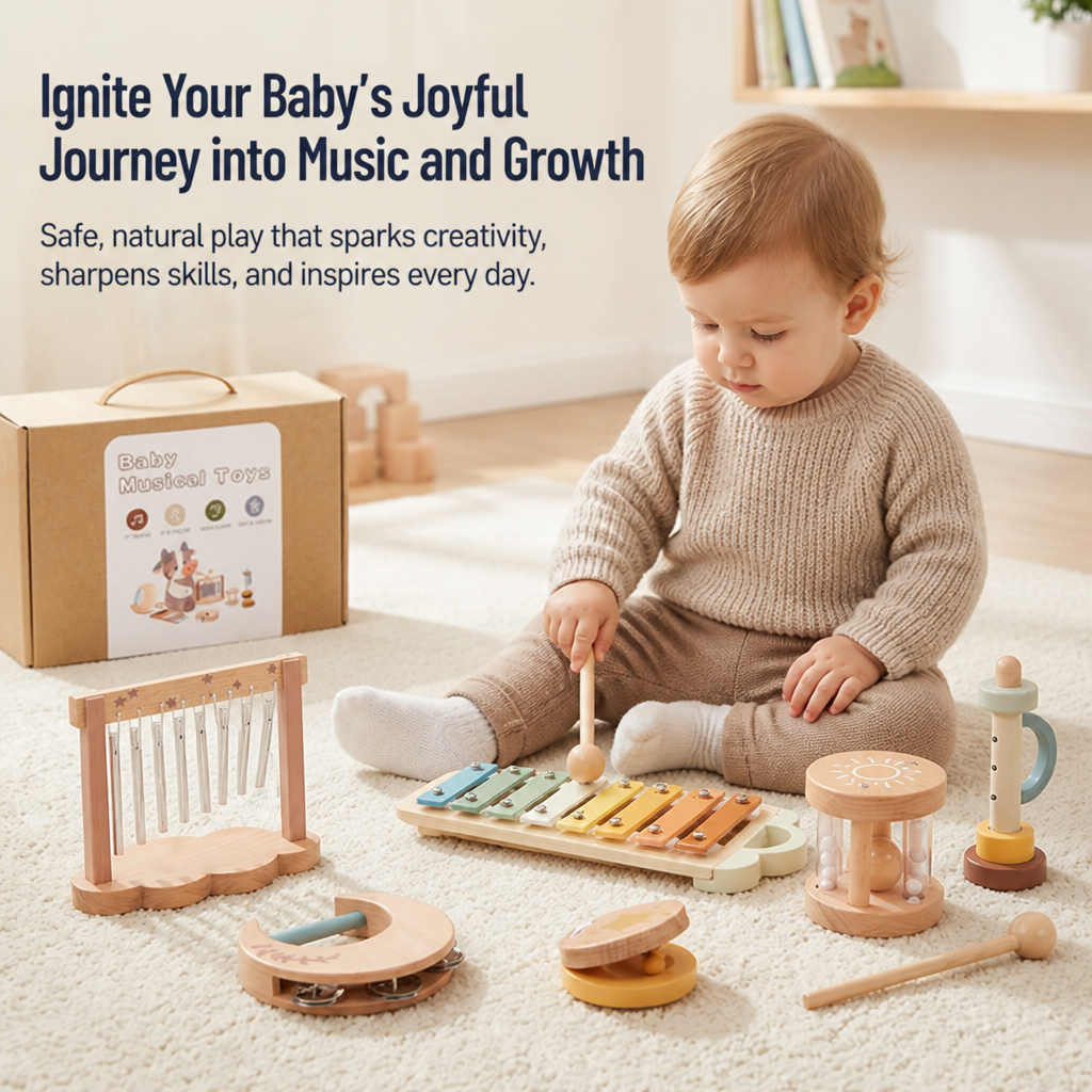 MelodySprout – Entfache die fröhliche Reise deines Babys in die Welt der Musik und Entwicklung – Lamylie