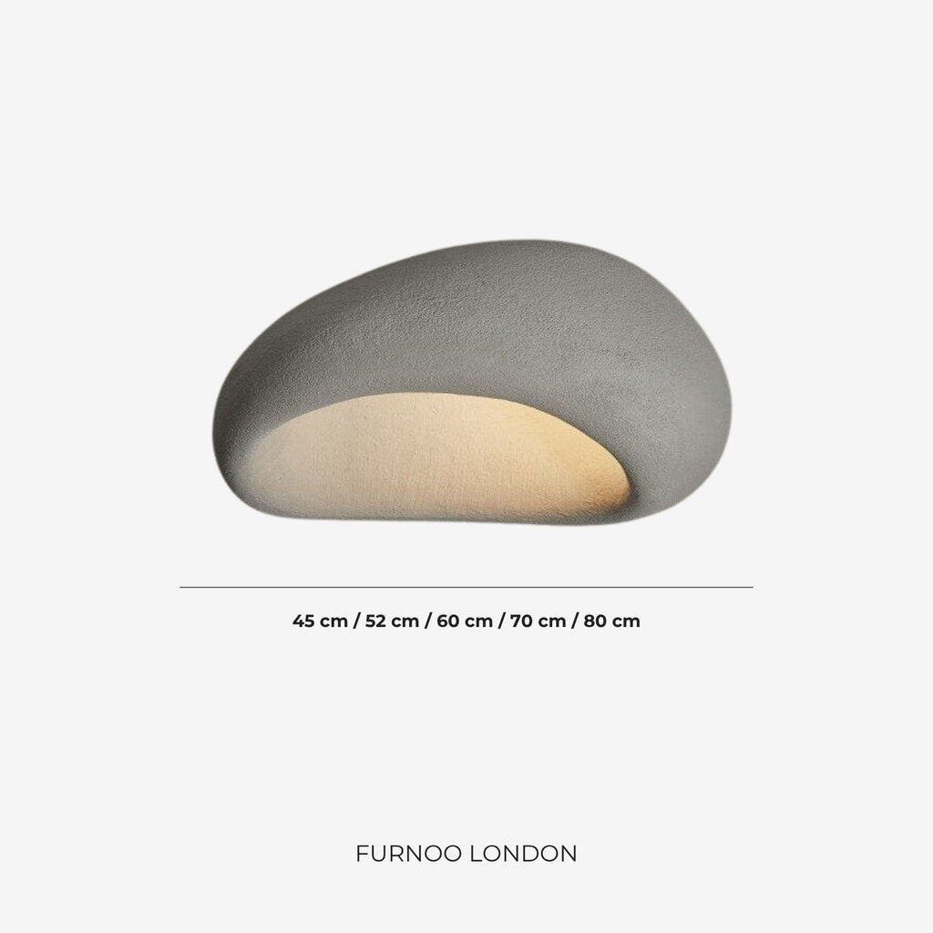 Wabi Sabi Inspired Ceiling Lamp | Metal Lamp with Warm Lighting | For Living Room Bedroom Dining Room - Lamylie