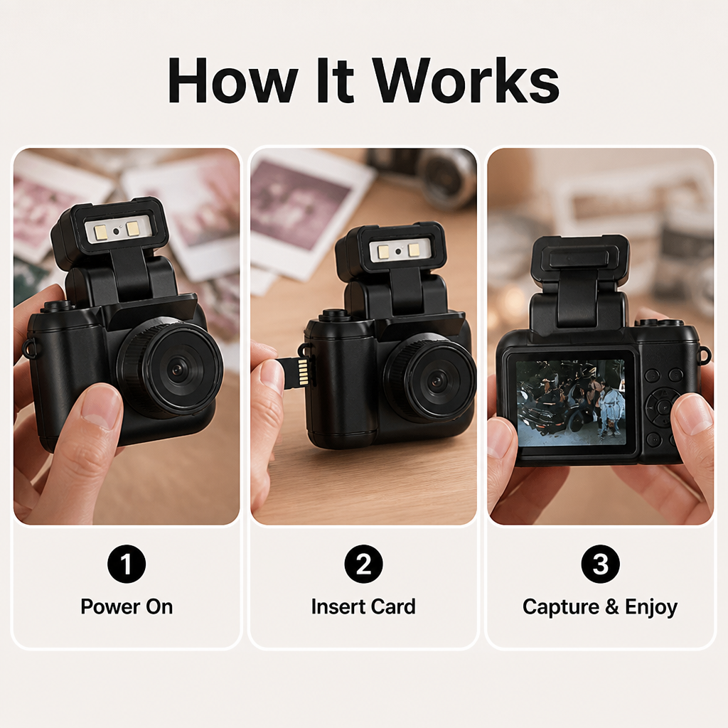 FlashReel Nostalgic Camera — Instantly Relive Your Most Heartfelt Y2K Memories with Authentic Retro Soul - Lamylie