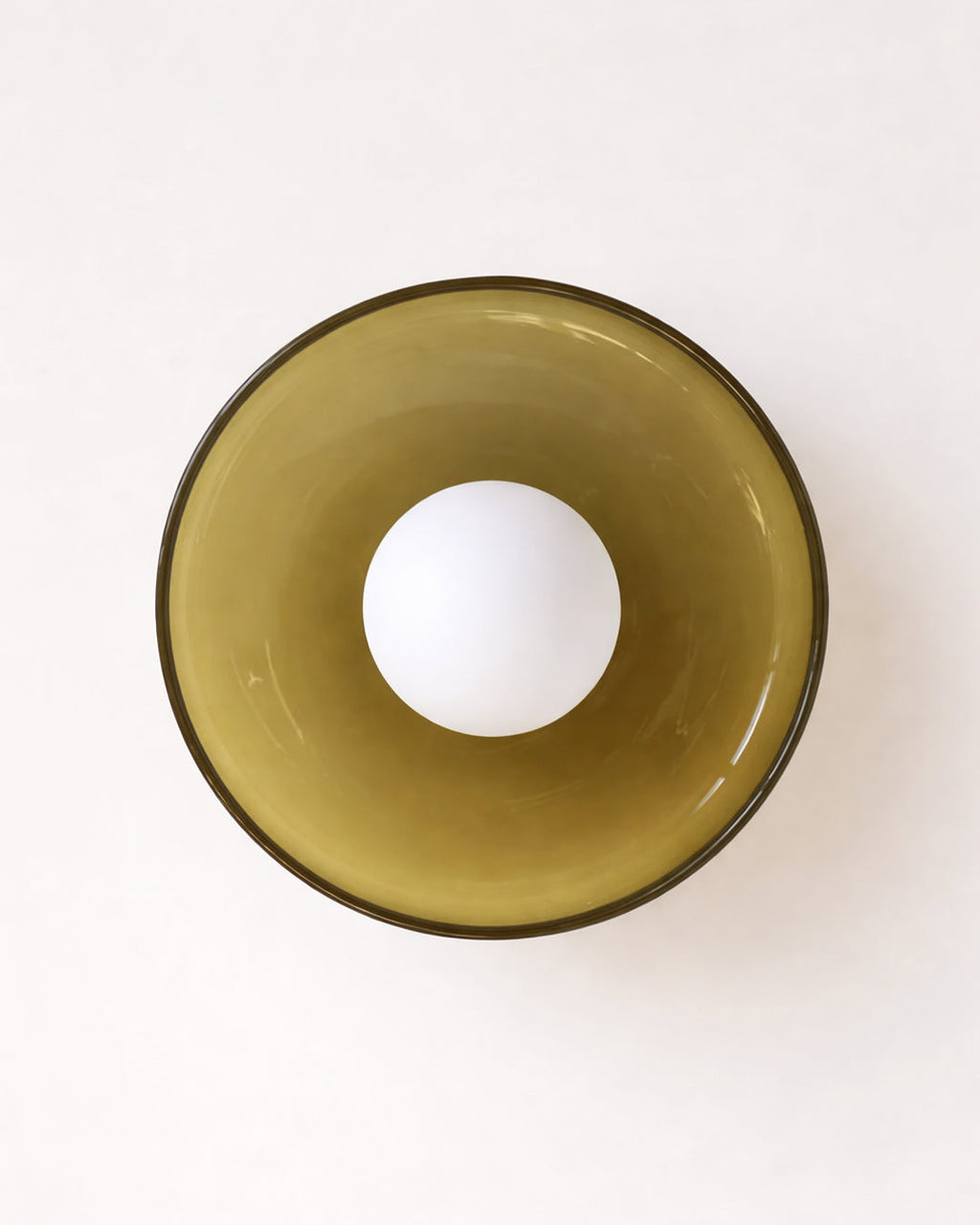 Minimalist Glass Wall and Ceiling Lamp — Modern Lighting for Hallway & Bedroom — Dimmable LED — Ø25 / Ø35 cm - Lamylie
