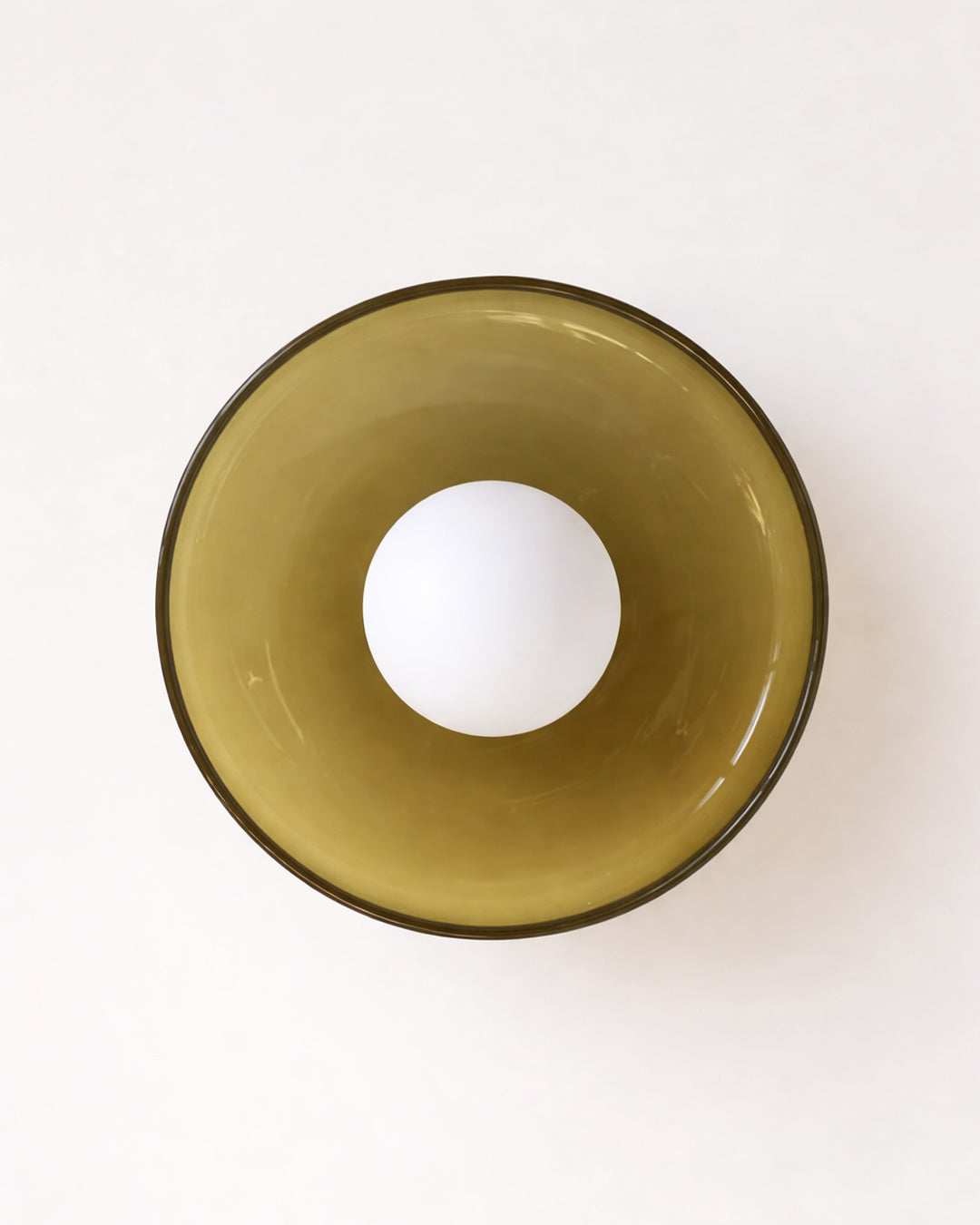 Minimalist Glass Wall and Ceiling Lamp — Modern Lighting for Hallway & Bedroom — Dimmable LED — Ø25 / Ø35 cm - Lamylie