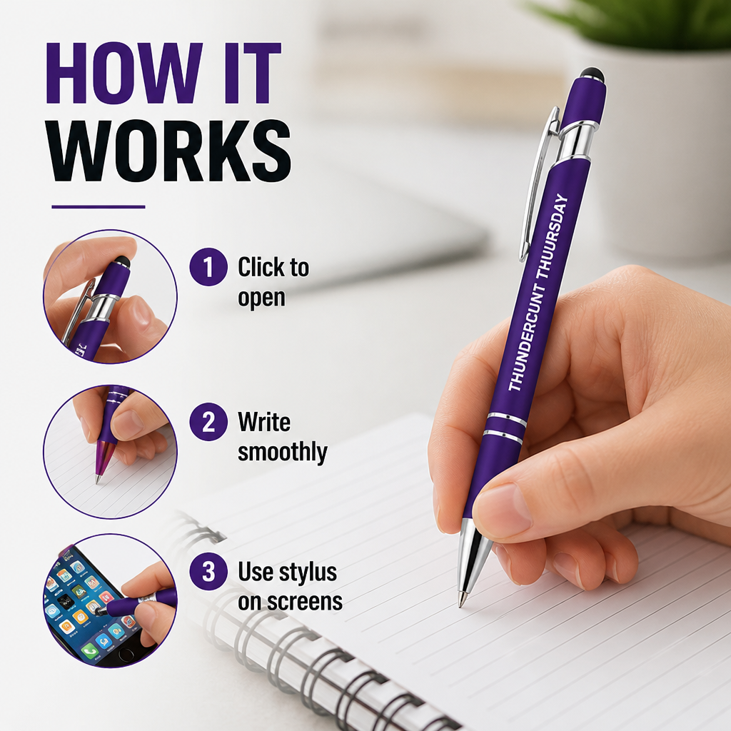 CheekyClick Stylus Pen Set — Turn Every Task Into a Smooth, Smile-Powered Win - Lamylie