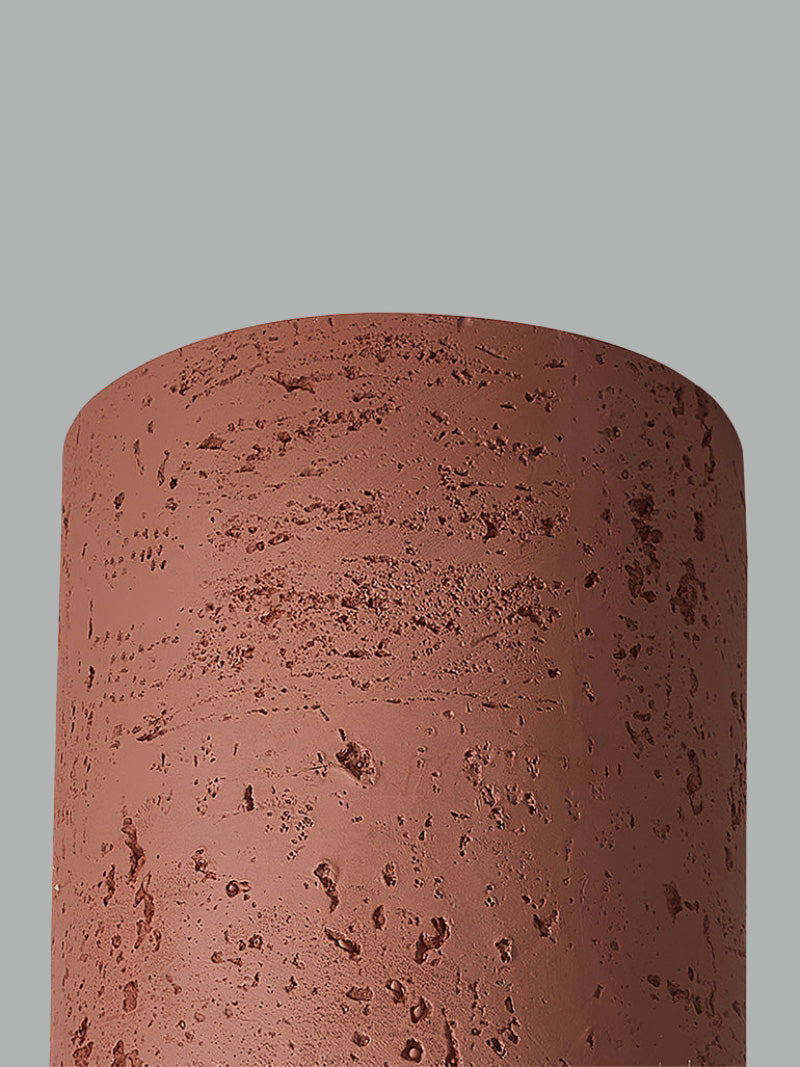 Cylindrical Travertine Ceiling Lamp | LED Lighting for Modern Interiors - Lamylie
