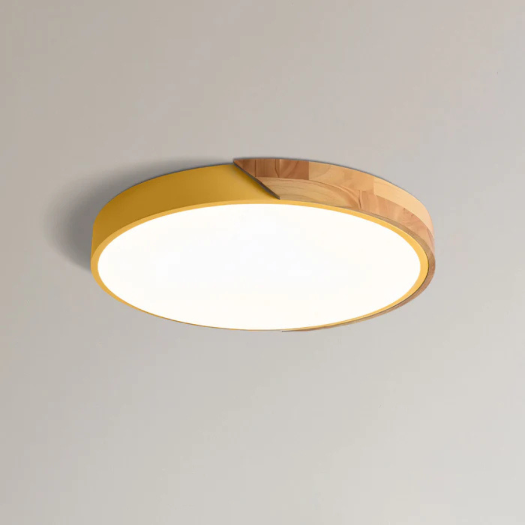 Minimalistické stropní svítidlo ze dřeva a akrylu | Skandinávský design do obývacího pokoje a ložnice | Energeticky úsporné LED osvětlení | Snadná instalace – Lamylie