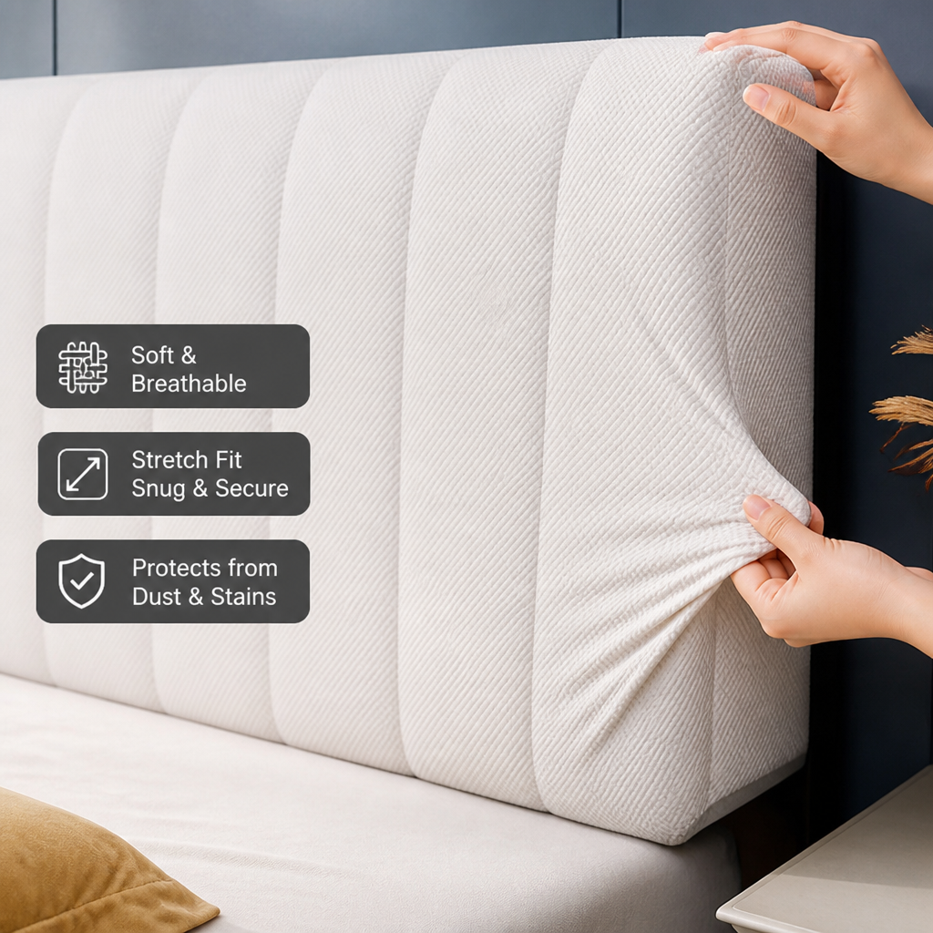 غطاء لوح رأس السرير من LumaShield — غلّف غرفة نومك براحة نظيفة بلا عناء وأناقة مذهلة - Lamylie