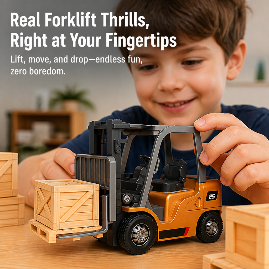 CommandLift Mini Forklift — gör slut på tristessen med spännande truckkörning direkt vid dina fingertoppar - Lamylie