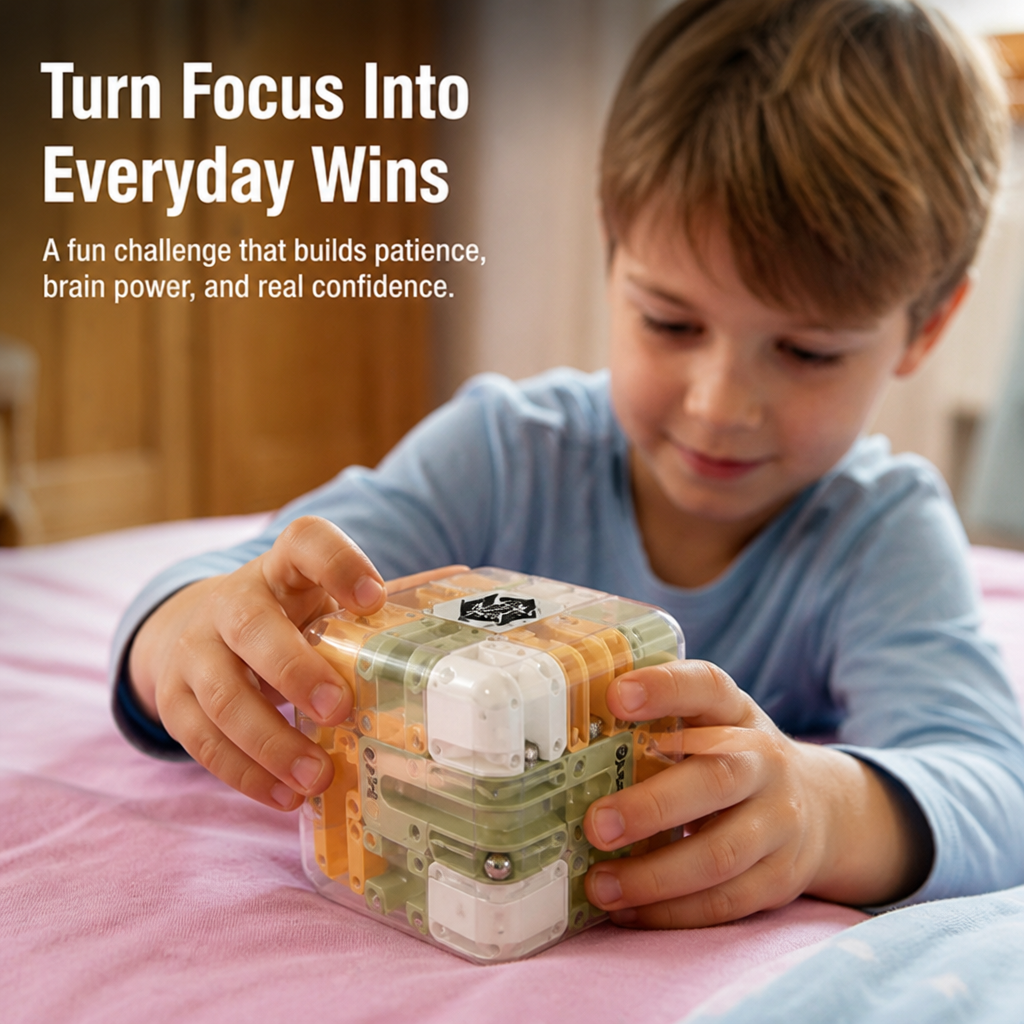 MindTrek Maze Cube — Unlock Unshakeable Focus and Brain Power Anywhere You Go - Lamylie