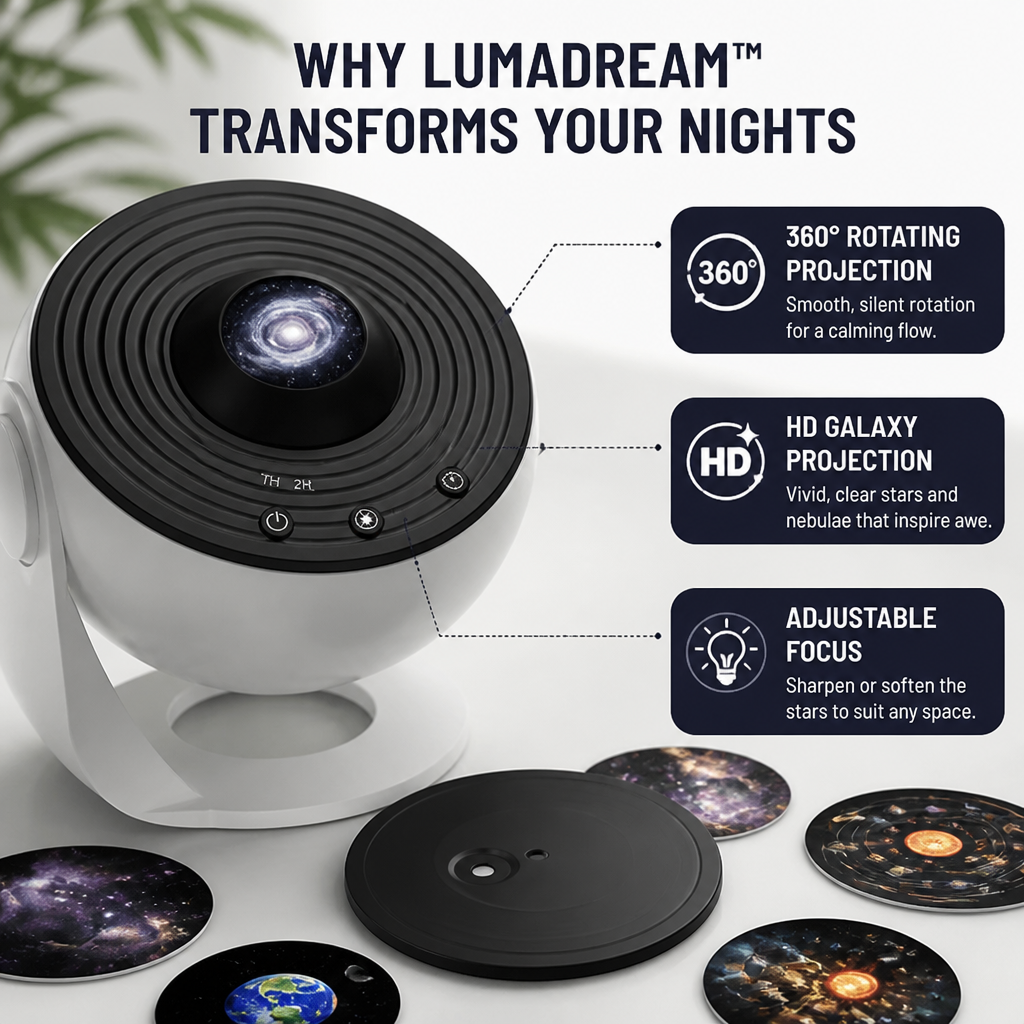 LumaDream — Forvandl din nat til en beroligende kosmisk flugt - Lamylie