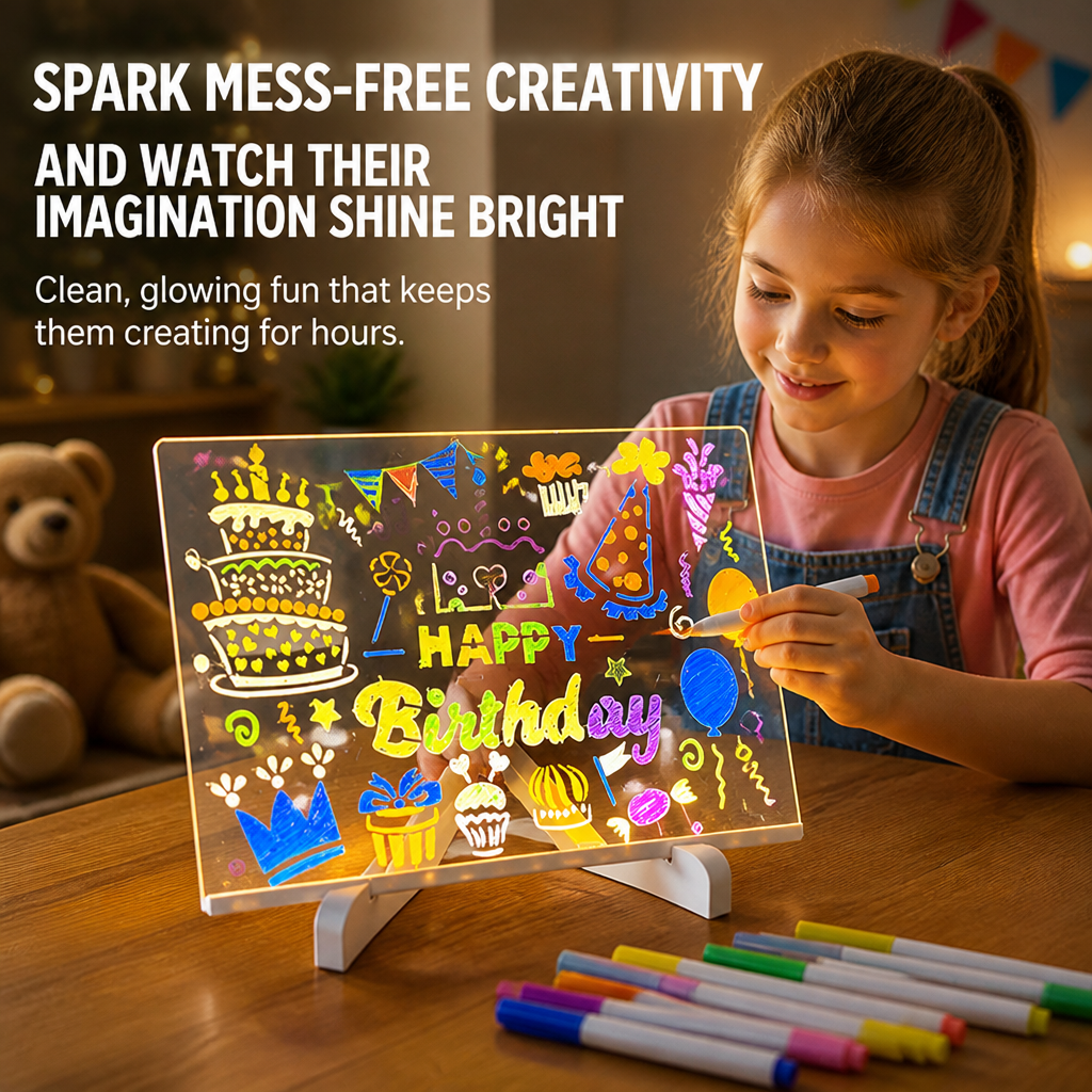 LumiSketch — Spark Mess-Free Creativity and Watch Their Imagination Shine Bright - Lamylie