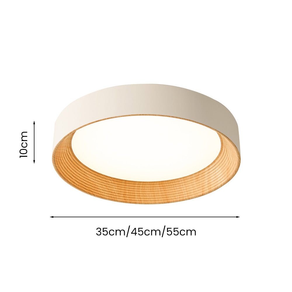 Minimalist Round Low-Profile Ceiling Lamp Bedroom Ceiling Lighting LED - Lamylie
