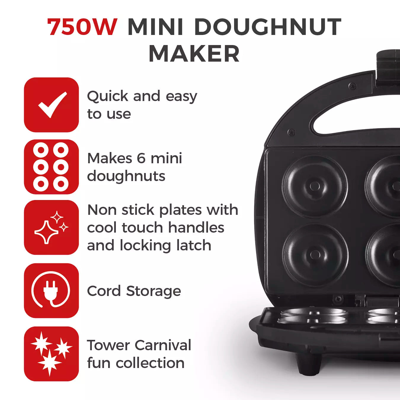 Machine à mini-beignets pour des gourmandises irrésistibles – facile et amusante à utiliser - Lamylie