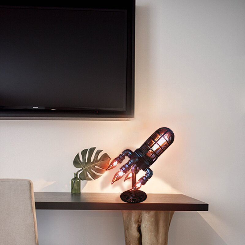 Steam Punk Rocket Lamp - Lamylie