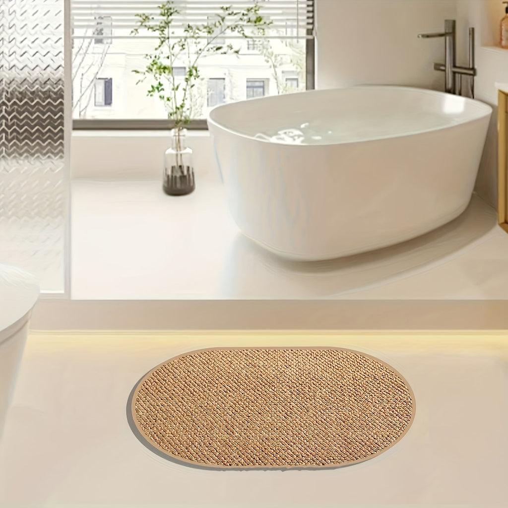 Tapis ovale marron ScandiRoots — design de style nordique