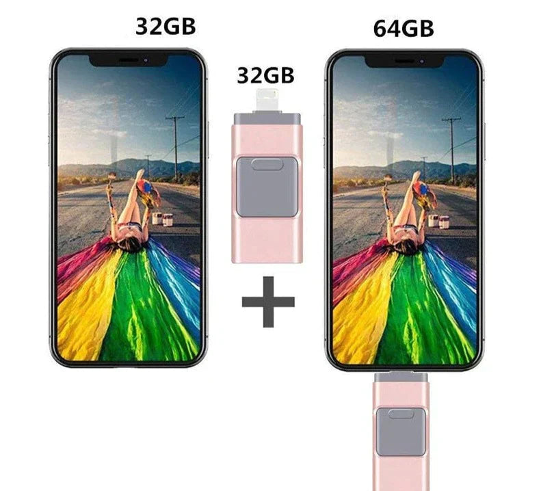 Flash Drive USB | Multi-Port Smartphone Storage | MemoryGo - Lamylie