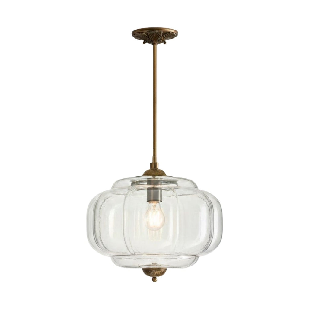Vintage Milk Glass Pendant Lamp with Wavy Edge | Scandinavian Atmosphere Lighting for Kitchen and Bedroom - Lamylie