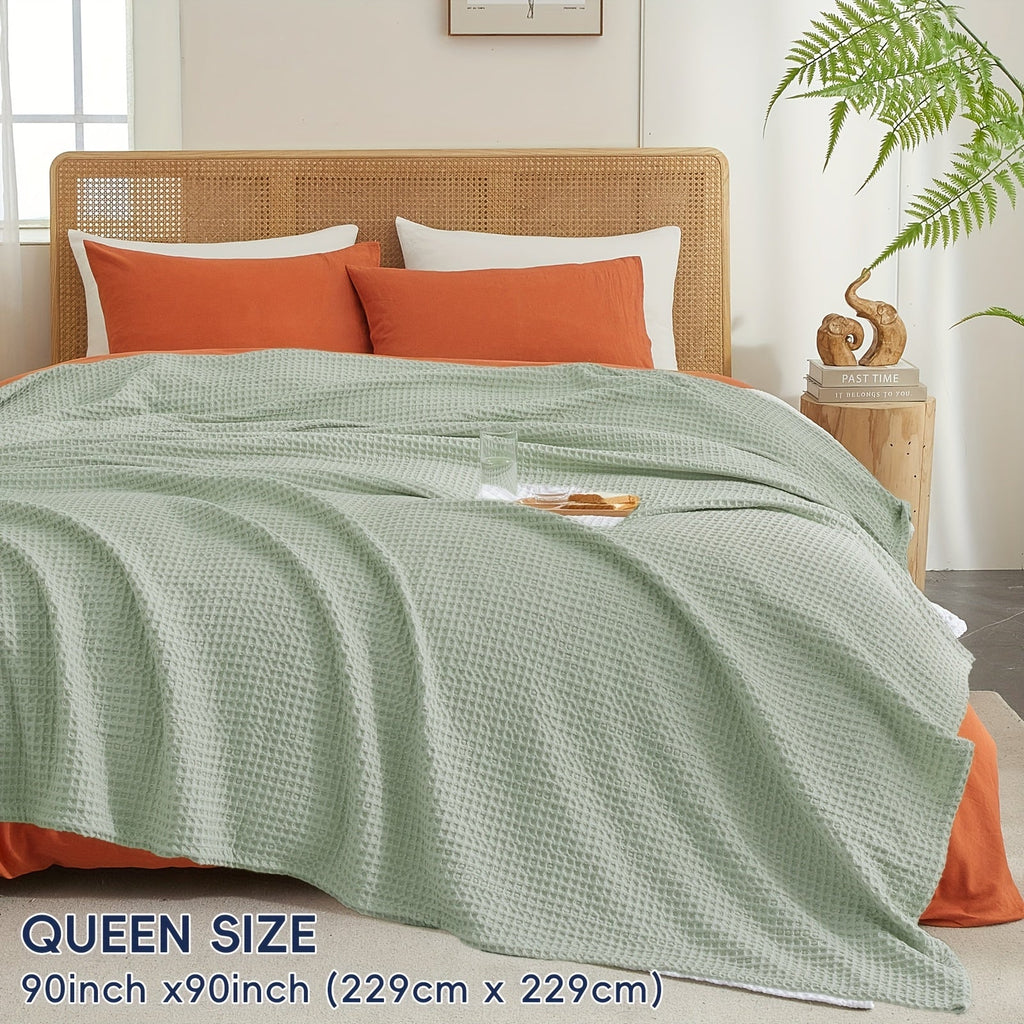 Coperta waffle accogliente Cloudweave — Tessuto leggero, resistente e adatto all’uso quotidiano