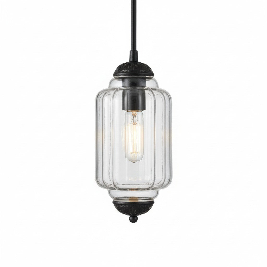 Vintage Milk Glass Pendant Lamp with Wavy Edge | Scandinavian Atmosphere Lighting for Kitchen and Bedroom - Lamylie