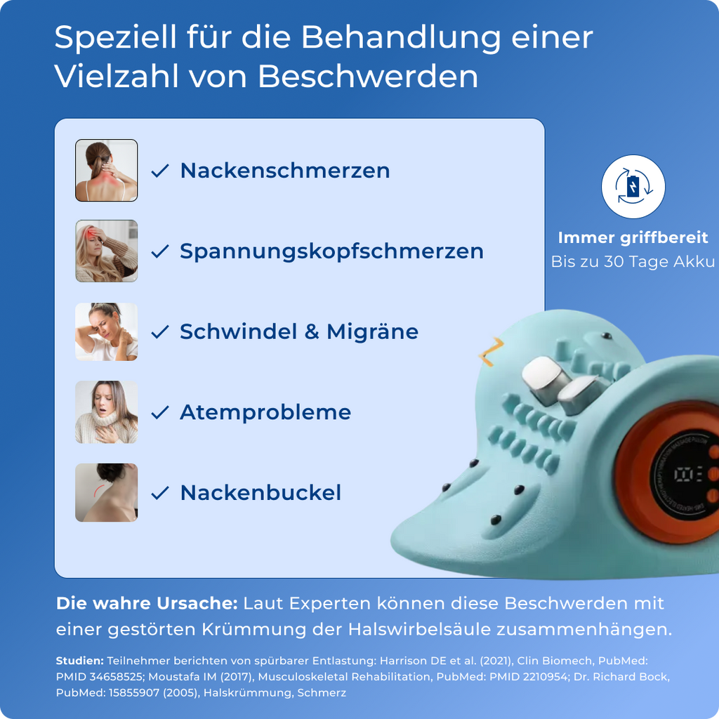 Gerät zur Nackenentlastung – Lindert Nackenverspannungen und Schmerzen in 15 Minuten – Lamylie