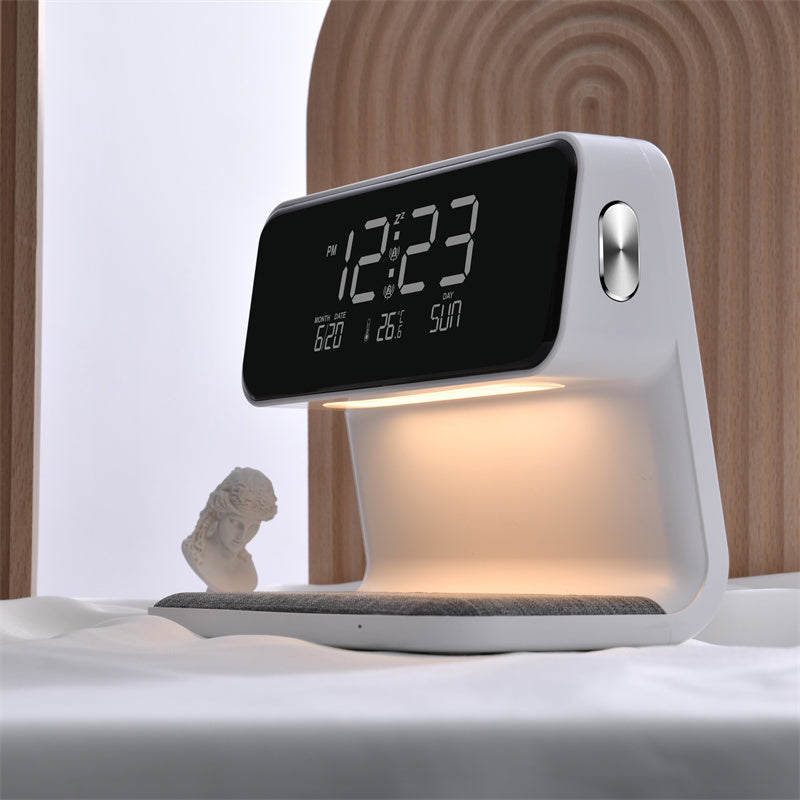 Wireless Charging Night Light and Multifunctional Alarm Clock - Lamylie